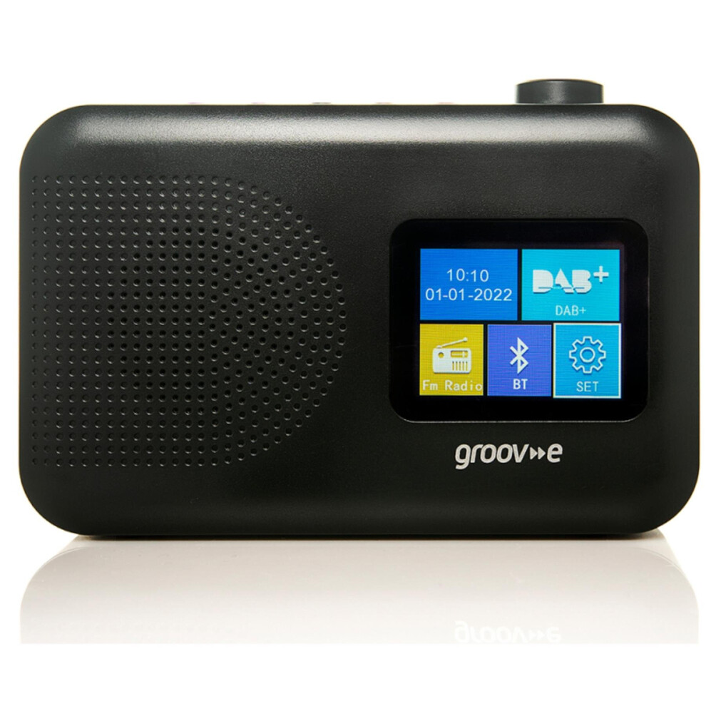 Groov-E Berlin Portable Colour Screen Dab/Fm Radio With Bluetooth Black 5060108297110