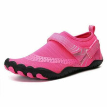 (Rose Red, UK 7.5/8=EU 42) Womens Mens Water Shoes Aqua Beach Swim Barefoot Non Slip Surfing Shoes