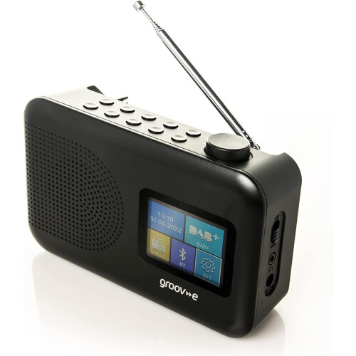 Groov-e Berlin Portable Colour Screen DAB/FM Radio with Bluetooth 2