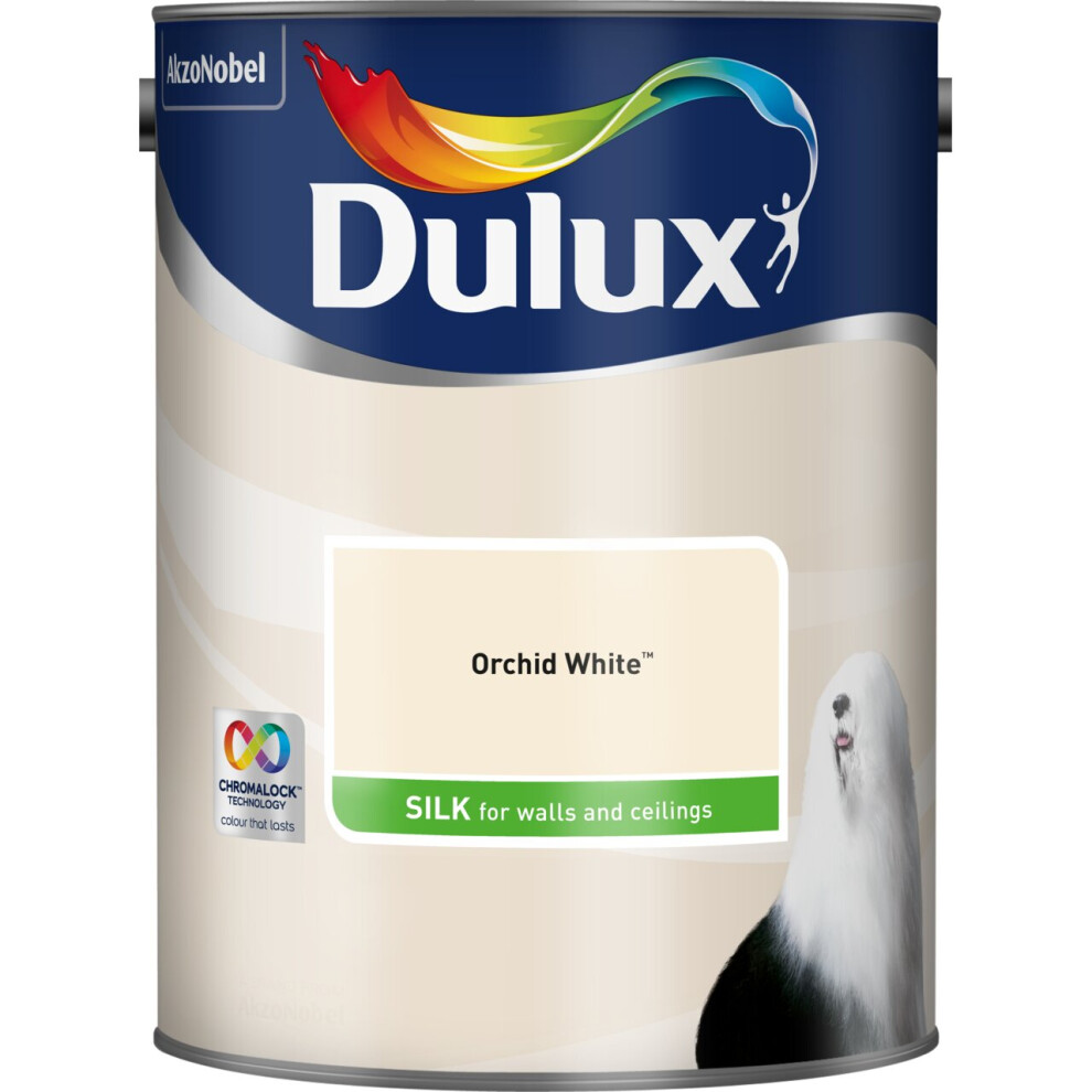 Dulux Silk Orchid White 5L