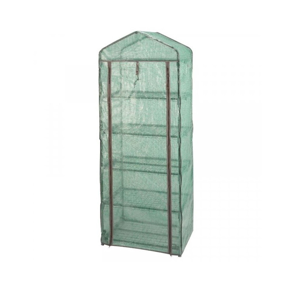 Garden Greenhouse Cover 5 Tier Reinforced Zip Up Clip Back Access Growhouse