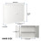 Bathroom Cabinet Wall Mounted Wall Cabinet Floor Cabinet Storage Unit for Kitchen White 2