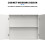 Bathroom Cabinet Wall Mounted Wall Cabinet Floor Cabinet Storage Unit for Kitchen White 6