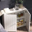 Bathroom Cabinet Wall Mounted Wall Cabinet Floor Cabinet Storage Unit for Kitchen White 8