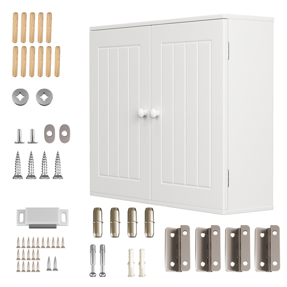 Bathroom Cabinet Wall Mounted Wall Cabinet Floor Cabinet Storage Unit for Kitchen White