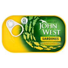 John West Sardines in Sunflower Oil 120g (Pack of 6)