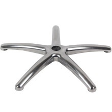 Charles Jacobs 5 Spoke 25" Large Star Swivel Chair Seat Base Big Replacement Aluminium