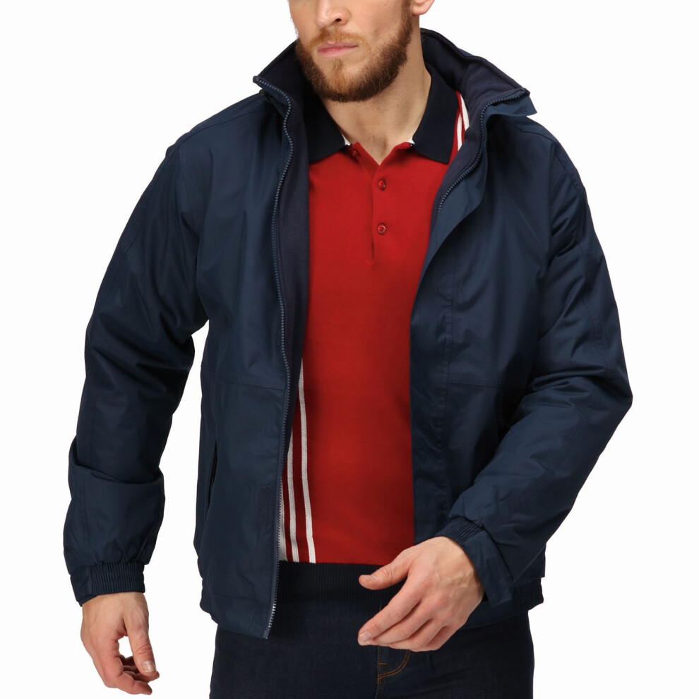 (M, Navy) Regatta Professional Mens Dover Fleece Lined Waterproof Bomber Jacket Coat