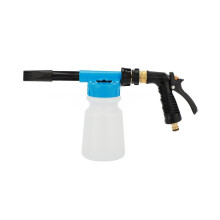 Foam Lance Cannon Spray Gun Kit Car Wash Uses Hose Pipe Sprayer 1L UK