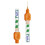 Tepe Tepe Angle Interdental Brush, Orange 0.45mm (8 Pieces/Packet) X 3 Pack 3