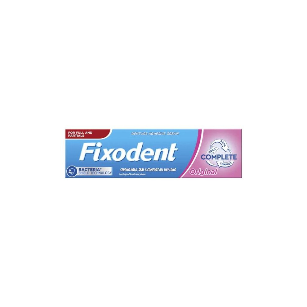 3 x Fixodent Complete Original Denture Adhesive Cream 40g