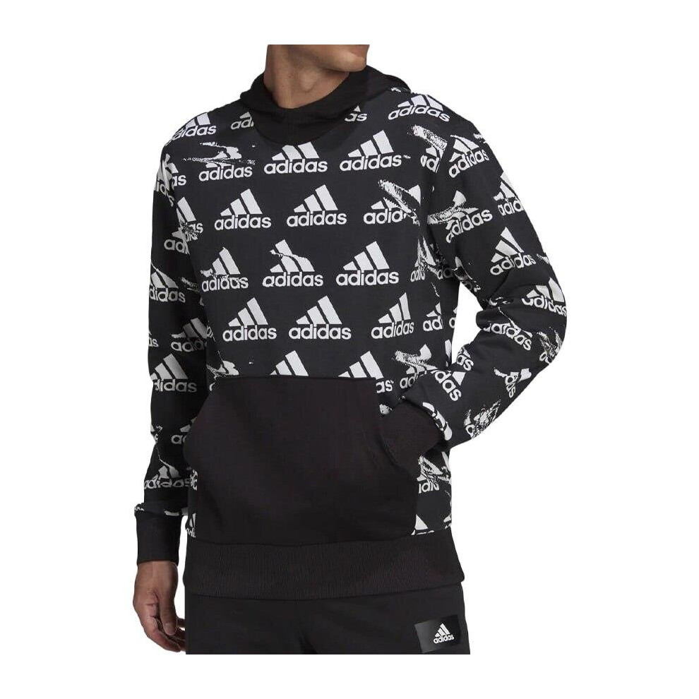 (HE1782-XL) Adidas Brandlove French Terry Hoodie Black