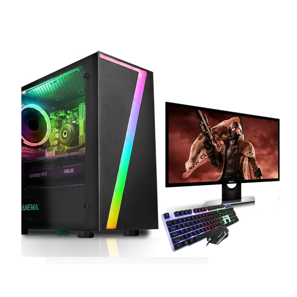 FCS FAST Intel Core i7 Gaming PC Computer 8GB RAM 1TB HDD WIN10 2GB GT 730