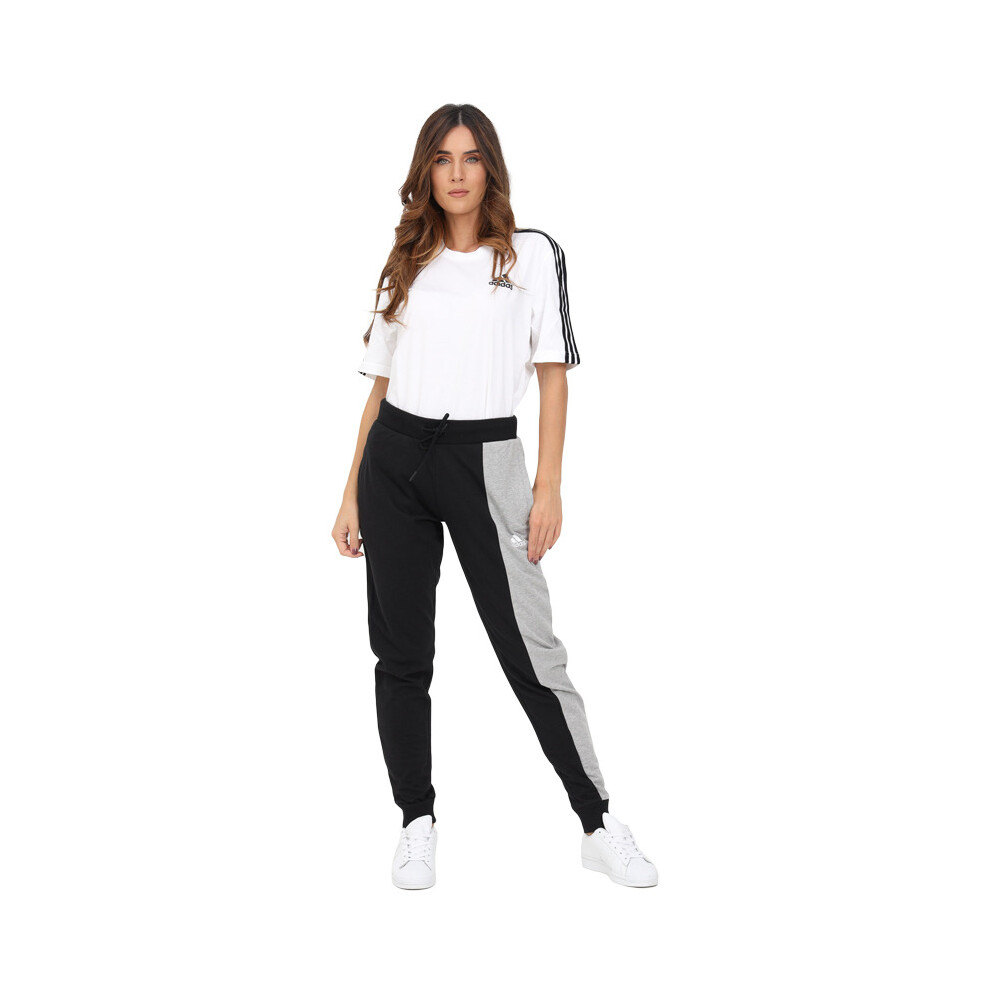 (  HC8832-L) Adidas Colorblock Women's Joggers Black/Grey/White
