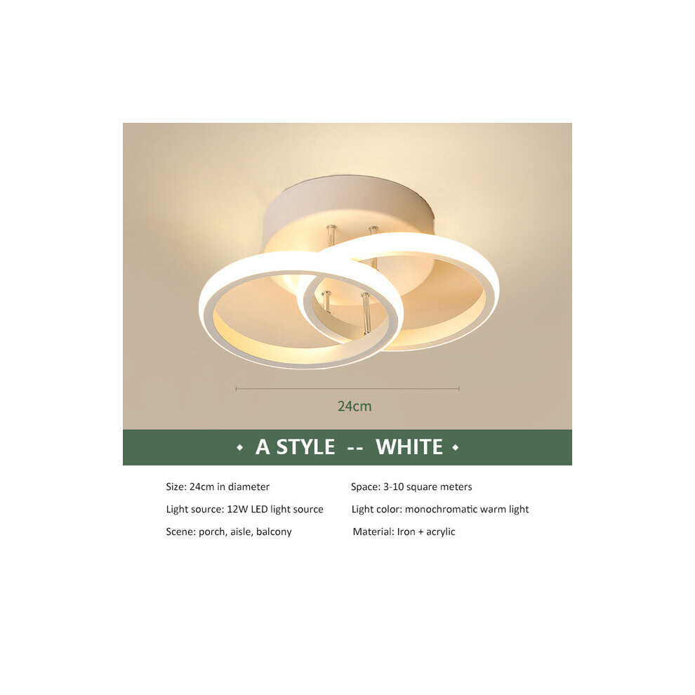 (C-White, Cool white) LED Aisle Ceiling Lights Modern Nordic Creative Home Lighting Surface Mounted for Bedroom Living Room Corridor-image-OPC-PBF2HD8-NEW