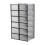 Living And Home (Black) 12x Stackable Shoe Storage Box Organiser 4