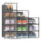 Living And Home (Black) 12x Stackable Shoe Storage Box Organiser 1