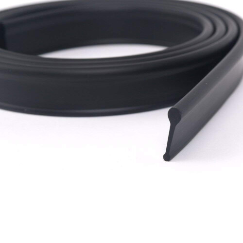 NES Home 1200mm Black Soft Rubber Shower Door Seal for Folding Bath Screen