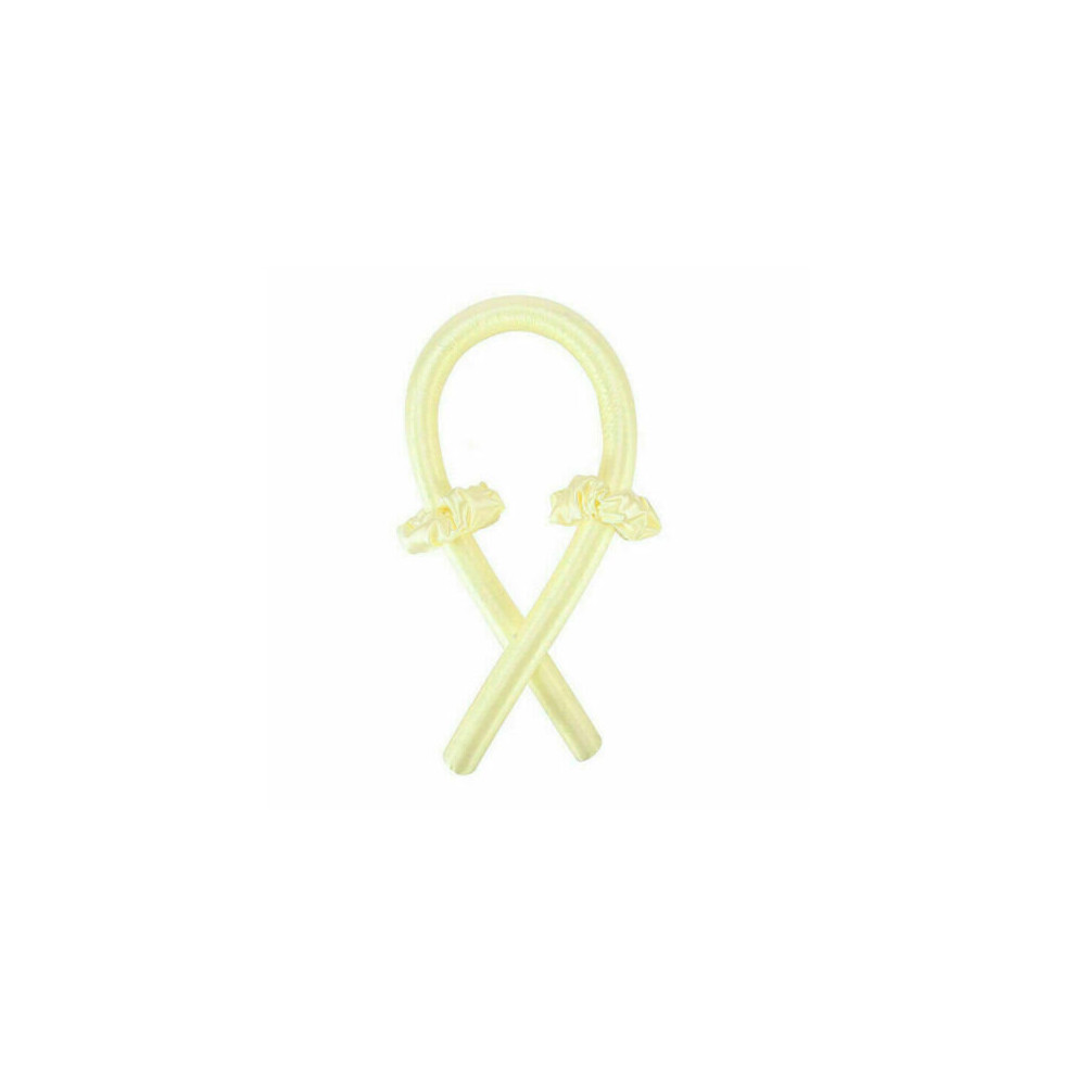 Srj Star Yellow ( ) Heatless Curling Rod Headband Silk Lazy Curler Hair Sleeping Ribbon Hair Roller