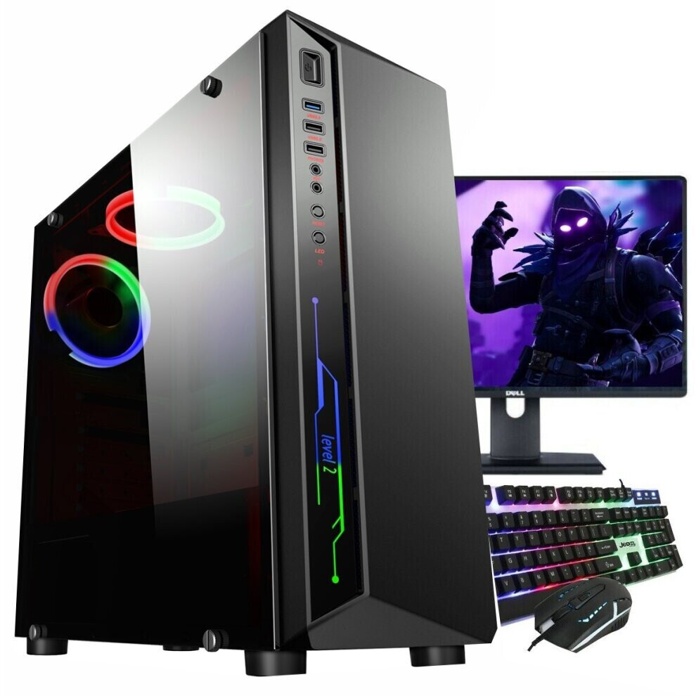 FCS FAST Intel Core i7 Gaming PC Computer 8GB RAM 1TB HDD WIN10 2GB GT 730