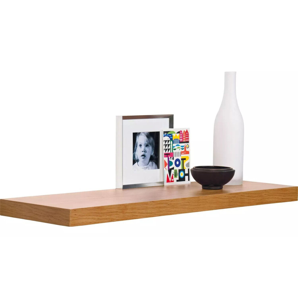 Habitat Jak 120Cm Floating Shelf - Oak Effect 7425228984988