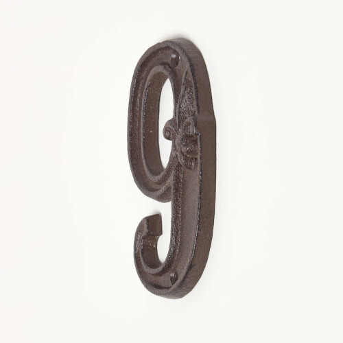 Homescapes (Number 9) Cast Iron House number 2