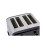 Cookworks Pyramid 4 Slice Toaster - Black 4