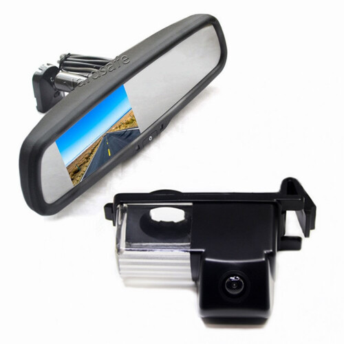 Backup Reverse Camera & Rear View Mirror Monitor for Nissan Versa