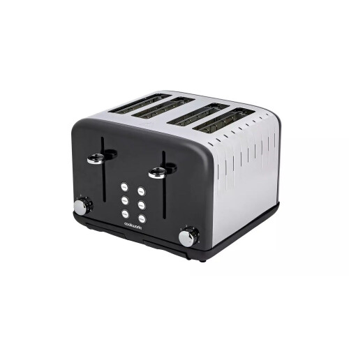 Cookworks Pyramid 4 Slice Toaster - Black