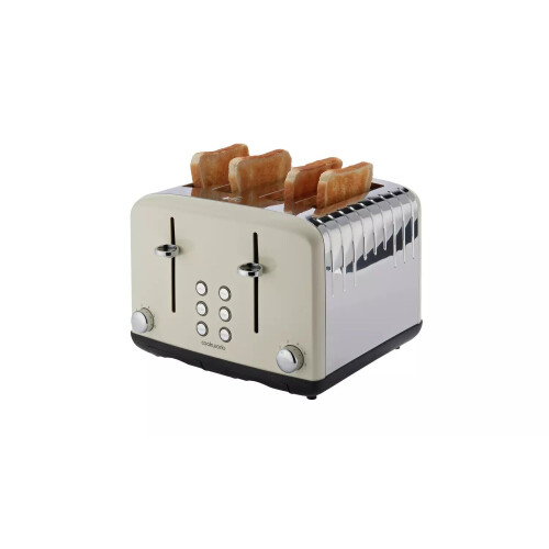 Cookworks Pyramid 4 Slice Toaster - Almond 1