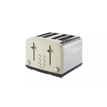 Cookworks Pyramid 4 Slice Toaster - Almond