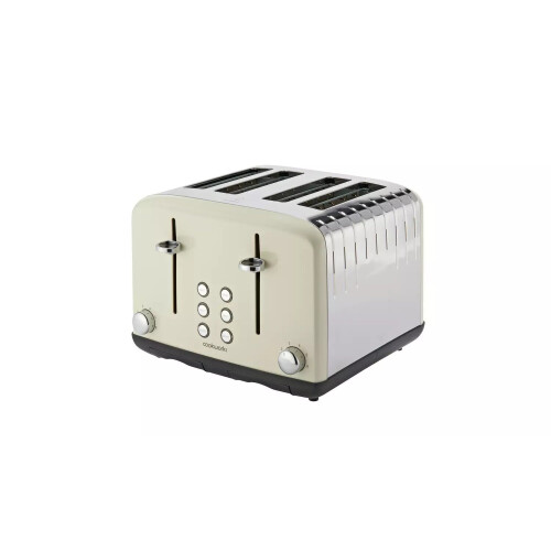 Cookworks Pyramid 4 Slice Toaster - Almond