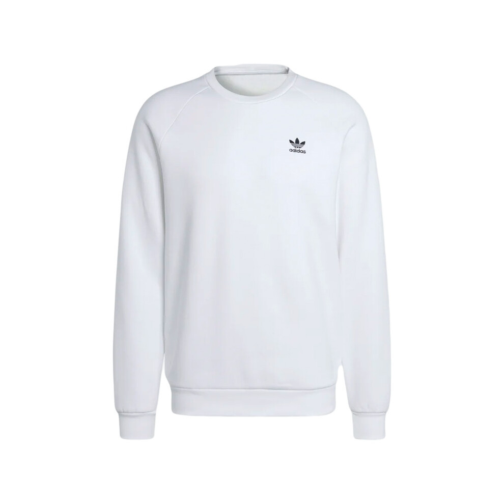 ( ED6208-XL) Adidas Trefoil Crewneck Sweatshirt White