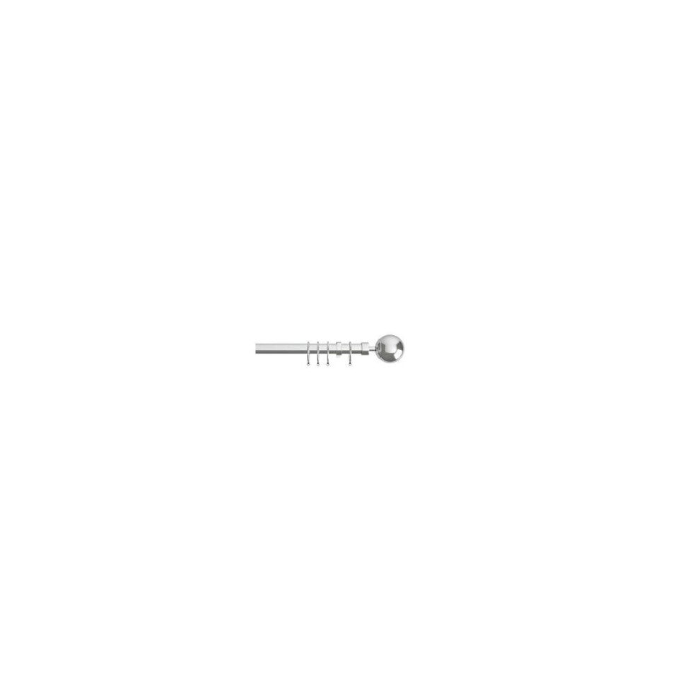 New Edge Blinds (170Cm - 300Cm, Chrome) Finesse Extendable Curtain Pole 22-25Mm