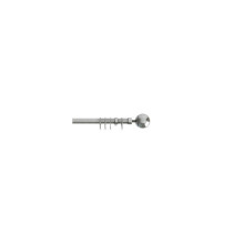 (120cm - 210cm, Satin Silver) Finesse Extendable Curtain Pole 22-25mm