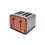 Cookworks Pyramid 4 Slice Toaster Copper Kitchen Decor 2