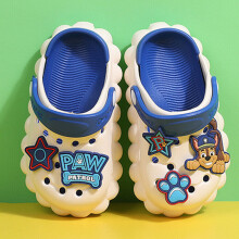 (Blue white, UK 6Infant) Infant Kids Girls Boys Beach Garden Clog Mules Pool Sandals Flip-Flop Shoes Size