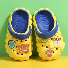 (Yellow, UK 7Infant) Infant Kids Girls Boys Beach Garden Clog Mules Pool Sandals Flip-Flop Shoes Size