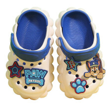 (Blue white, UK 7Infant) Infant Kids Girls Boys Beach Garden Clog Mules Pool Sandals Flip-Flop Shoes Size