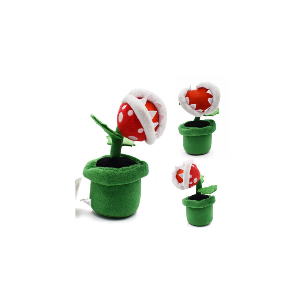 Super Mario Bros. Piranha Plant Plush Stuffed Toys Doll Kids Xmas Gift