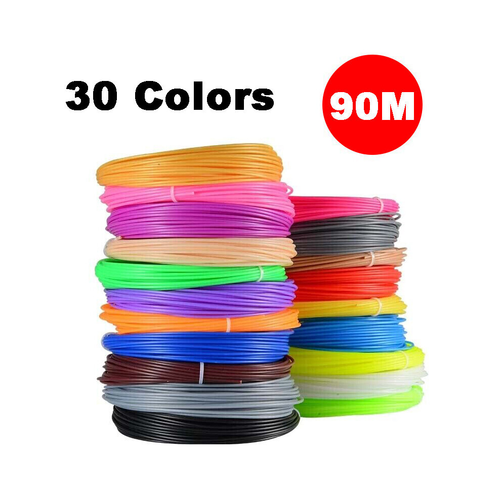 3D Pen Filament Refills Set PLA 1.75mm 3D Printer Filament Bundle 90m