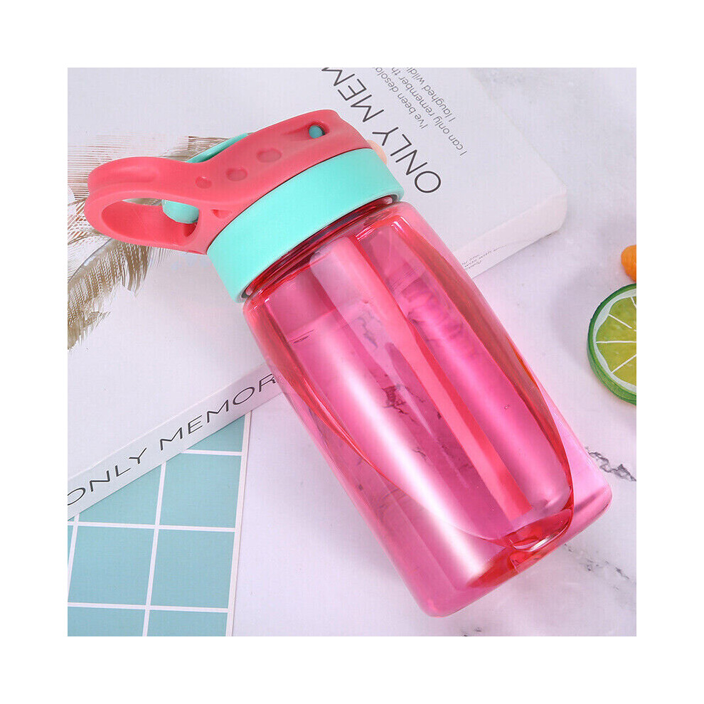 ( Red) 480Mlfree Water Bottle With Straws Drinking Cup Bottle Leak Proof Red,Not,Specified Srj Star