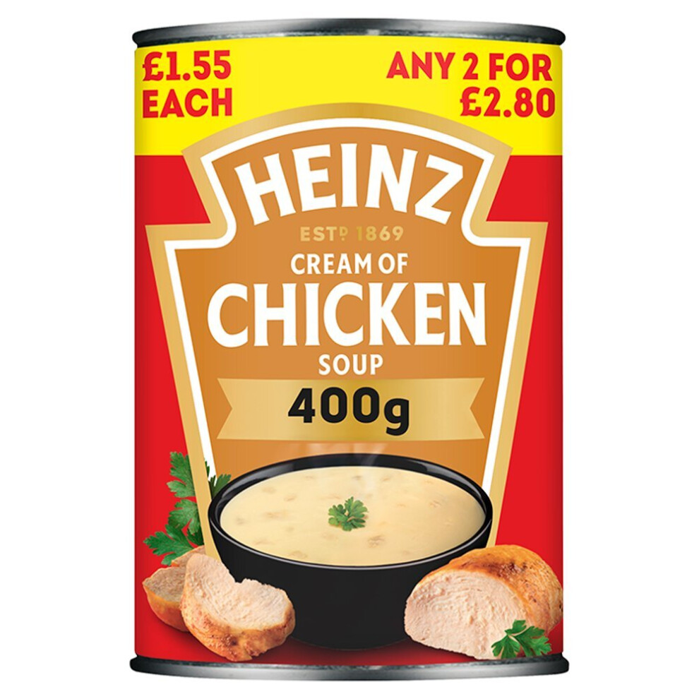 Heinz Classic Cream of Chicken Soup 400g (Pack of 12)