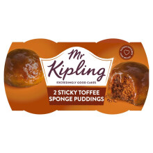 Mr Kipling Sponge Puddings Sticky Toffee 2 x 95g (pack of 4 )