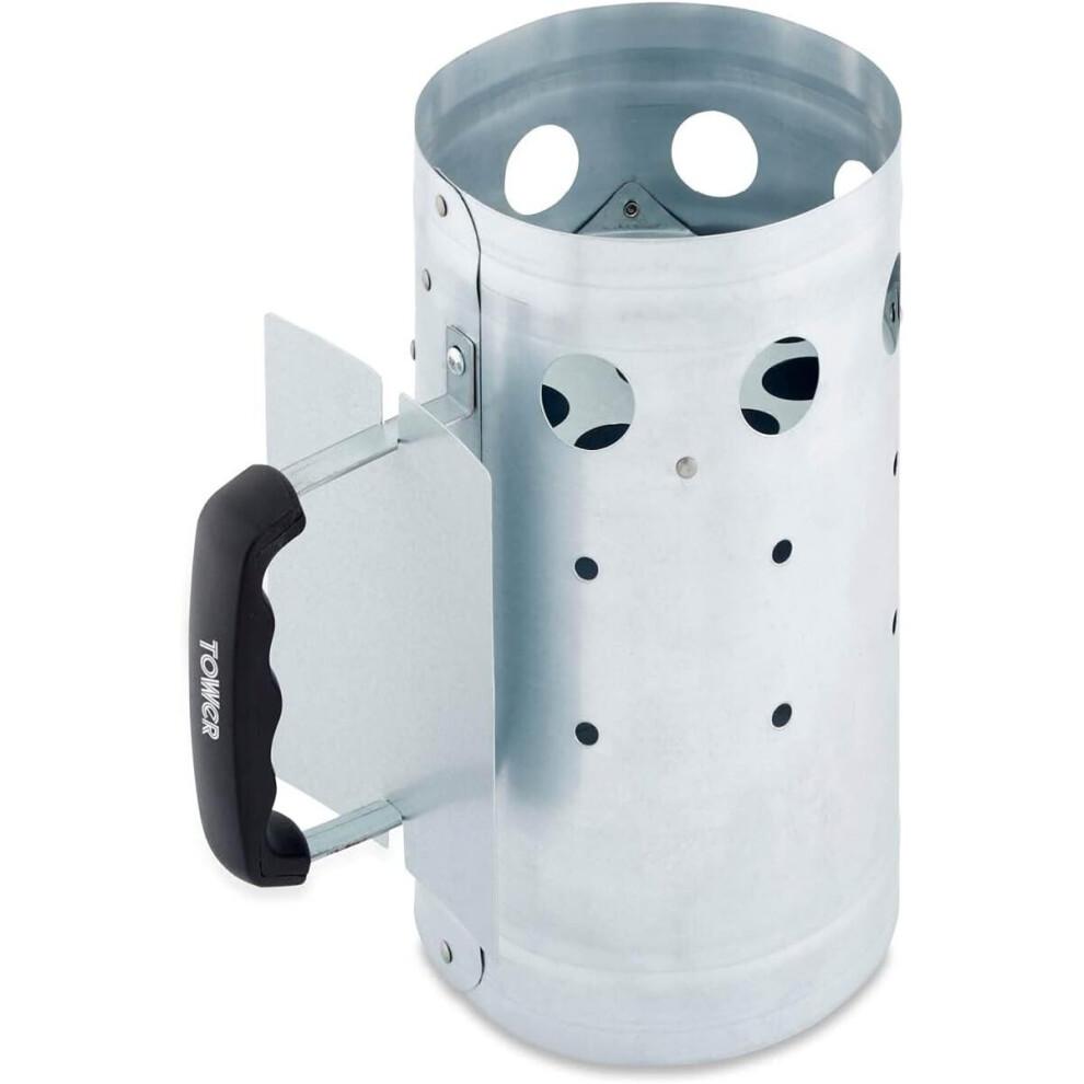 Tower T932020 Outdoor Living Charcoal Starter Pan, Stainless Steel - Image 4