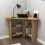 (Sapphire Oak) Gredos Computer Desk with Shelves 5