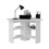 (White) Gredos Computer Desk with Shelves 7