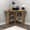 (Sapphire Oak) Gredos Computer Desk with Shelves 4