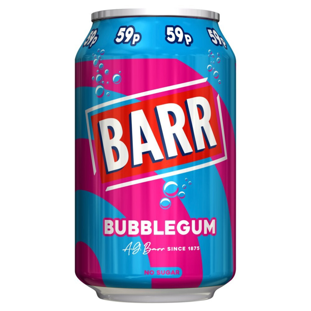 Barr Barrs Bubblegum 330Ml (Pack Of 24)