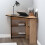 (Atlantic Pine - Black Band) Gredos Computer Desk with Shelves 4